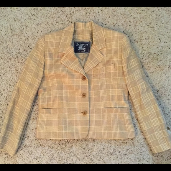 Burberry Jackets & Blazers - BURBERRY NOVACHECK PLAID LINEN JACKET BLAZER, NWOT Burberry Jackets & Blazers - BURBERRY NOVACHECK PLAID LINEN JACKET BLAZER, NWOT